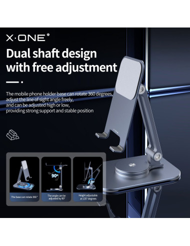 Support de téléphone de bureau X-ONE 360° stand
