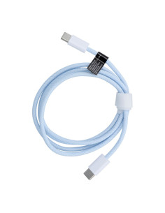 Câble Type C vers Type C Power Delivery PD 60W 3A C263 bleu 1 m