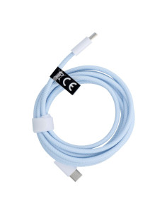 Câble Type C vers Type C Power Delivery PD 60W 3A C263 blue 2 m