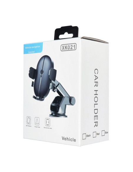 Car phone holder for windshield / center console XK021 black (adjustable handle arm)