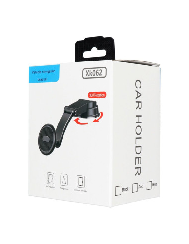 Support voiture magnétique XK062 noir (base pivotante)
