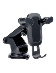 Car phone holder for windshield / center console gravity X3-2 black (adjustable handle arm)