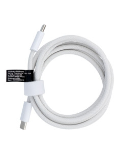 Câble Type C vers Type C Power Delivery PD 60W 3A C263 blanc 1,5 m