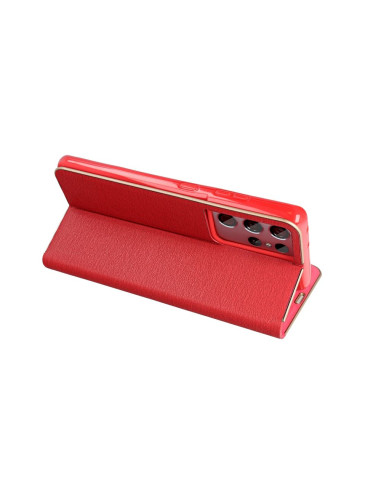 Etui Luna Book pour SAMSUNG S24 rouge
