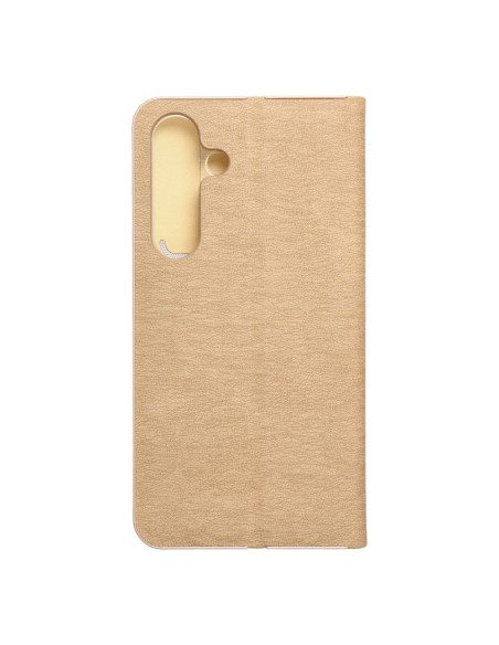 Etui Luna Book pour SAMSUNG S24 or