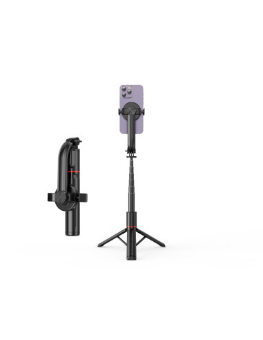 Kit / support selfie avec télécommande trépied bluetooth compatible avec MagSafe SSTR-C09 noir