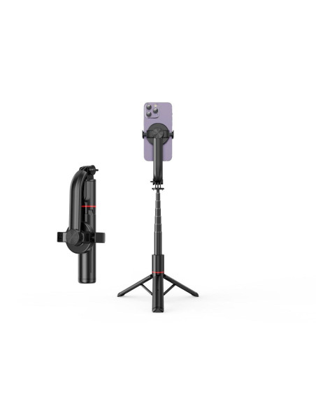 Kit / support selfie avec télécommande trépied bluetooth compatible avec MagSafe SSTR-C09 noir
