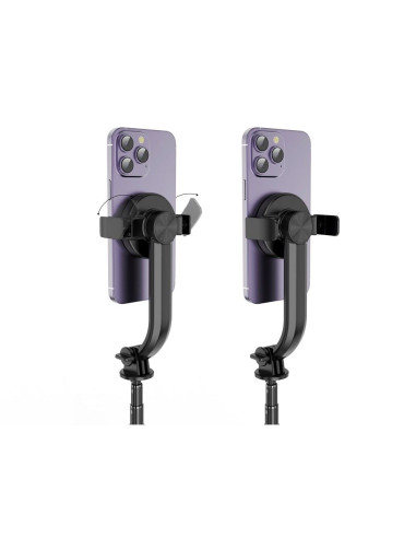Kit / support selfie avec télécommande trépied bluetooth compatible avec MagSafe SSTR-C09 noir