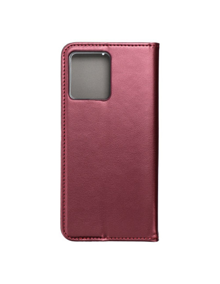 Etui Smart Magneto pour MOTOROLA G84 bordeaux