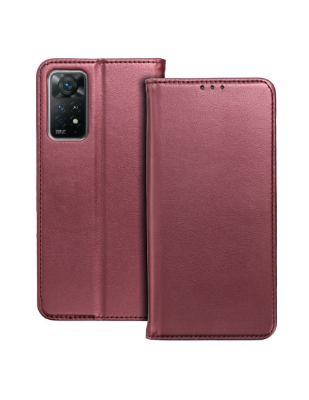 Etui Smart Magneto pour MOTOROLA G84 bordeaux