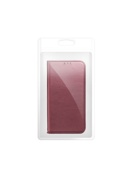Etui Smart Magneto pour MOTOROLA G84 bordeaux