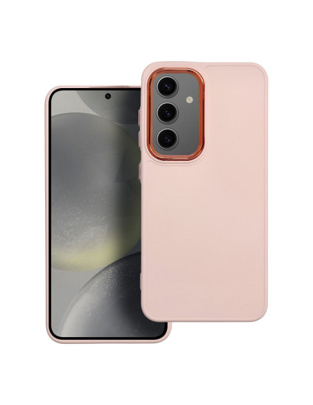 Coque FRAME pour SAMSUNG S24 rose poudré