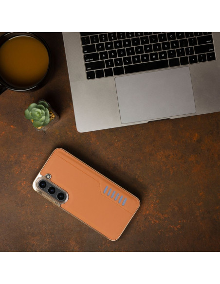 MILANO Coque pour SAMSUNG S24 Ultra marron