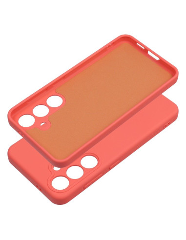 COQUE SILICONE pour SAMSUNG Galaxy S24 pêche
