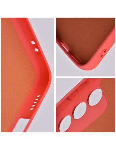 COQUE SILICONE pour SAMSUNG Galaxy S24 pêche