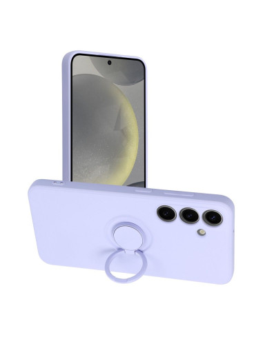 Coque SILICONE RING pour SAMSUNG Galaxy S24 violet