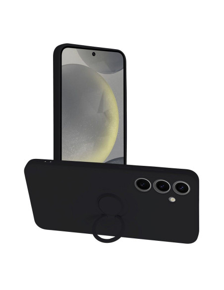 Coque SILICONE RING pour SAMSUNG Galaxy S24 PLUS noir