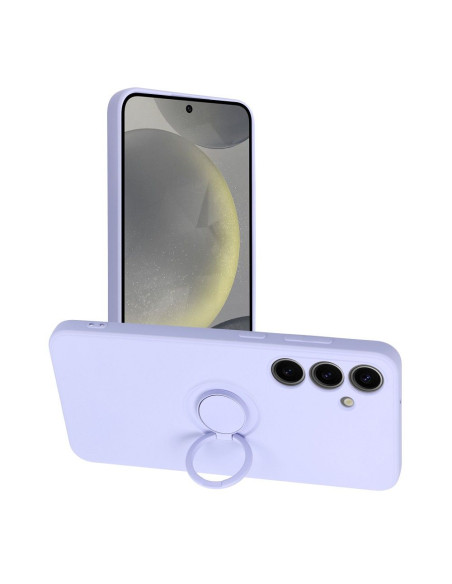 Coque SILICONE RING pour SAMSUNG Galaxy S24 PLUS violet