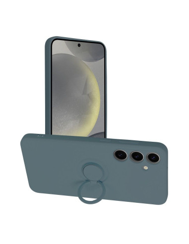 Coque SILICONE RING pour SAMSUNG Galaxy S24 PLUS vert