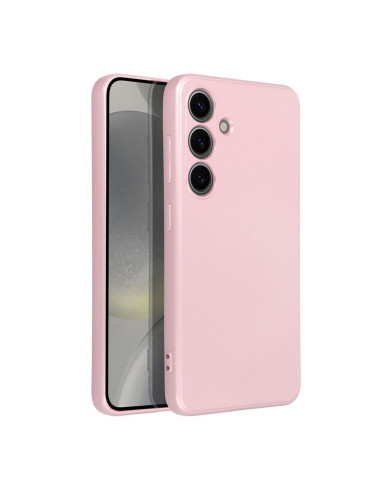 Coque METALLIC pour SAMSUNG S24 rose