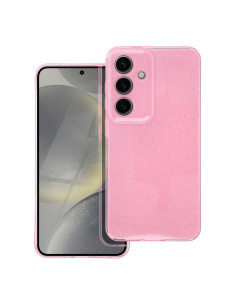 Coque transparente 2mm BLINK pour SAMSUNG S24 rose