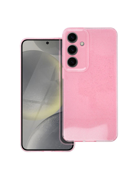 Coque CLEAR CASE 2mm BLINK pour SAMSUNG S24 PLUS rose