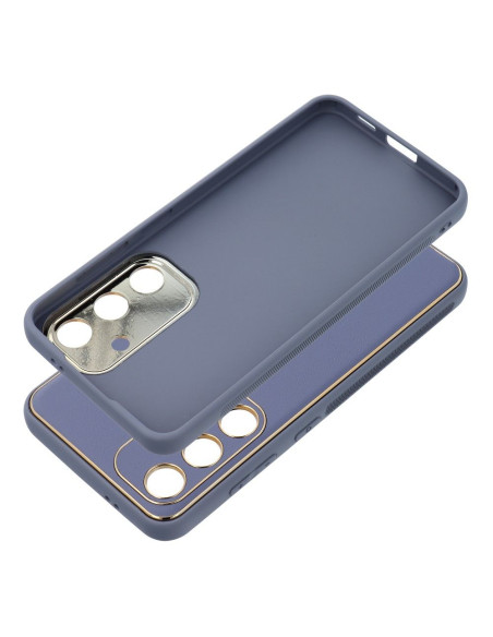 Etui LEATHER Case en cuir pour SAMSUNG Galaxy S24 BLEU