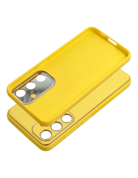 Etui LEATHER Case en cuir pour SAMSUNG Galaxy S24 JAUNE