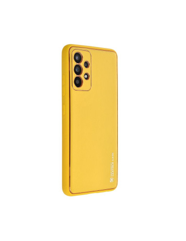 Etui LEATHER Case en cuir pour SAMSUNG Galaxy S24 JAUNE