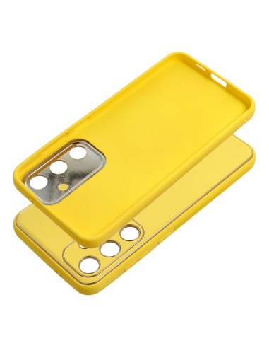 Etui LEATHER Case en cuir pour SAMSUNG Galaxy S24 PLUS JAUNE
