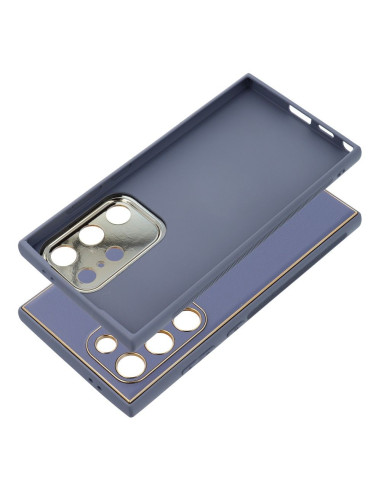 Etui LEATHER Case en cuir pour SAMSUNG Galaxy S24 ULTRA BLEU